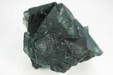 Phenomenal, Blue-Green Octahedral Fluorite Cluster - China #215754-1